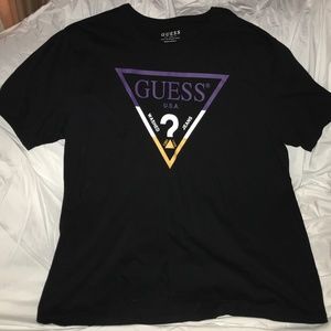 Guess Mens Short Sleeve Black XL